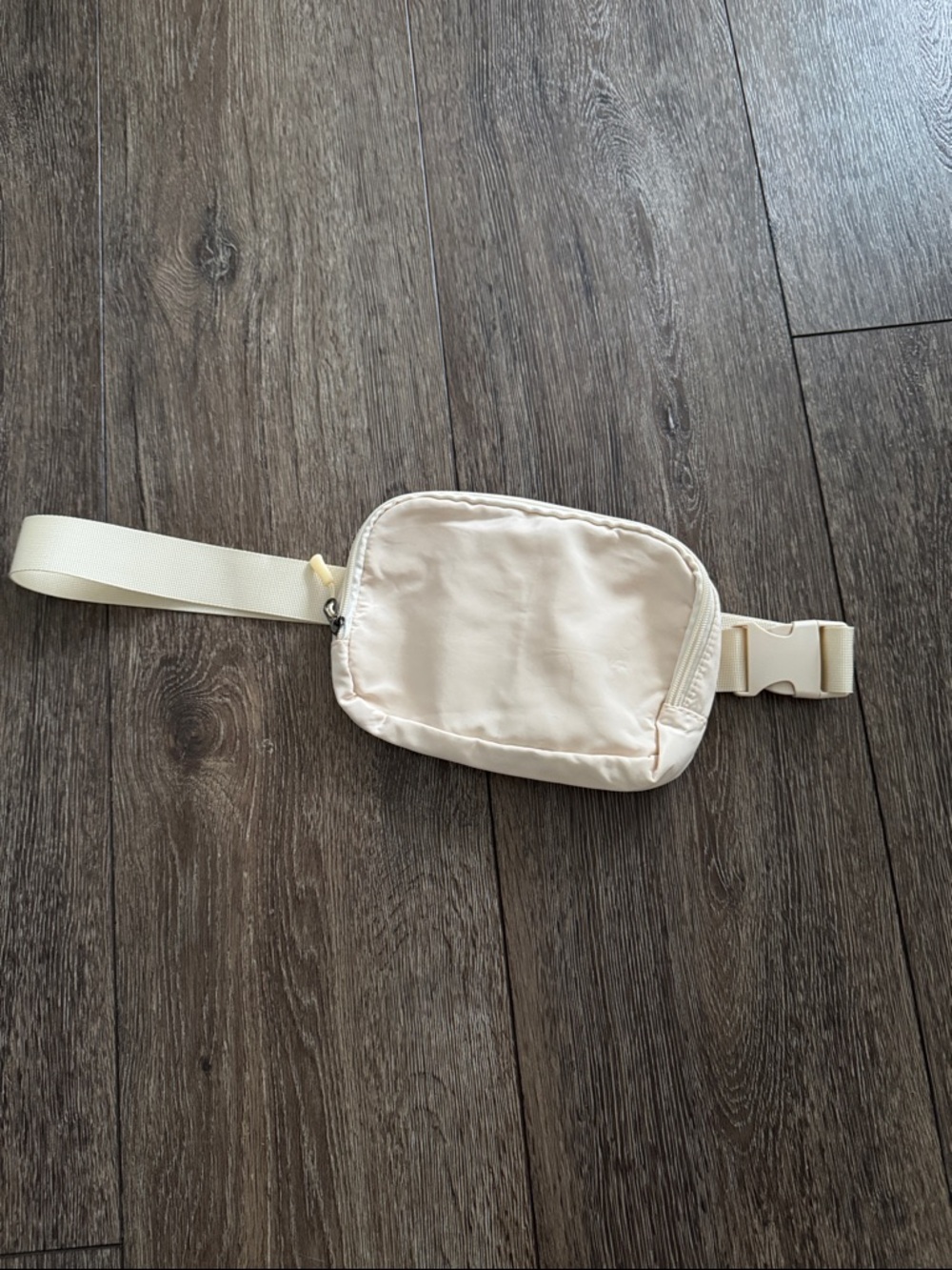 Cream Crossbody Belt Bag - Minimal Everyday Pouch